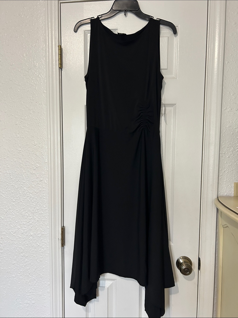INC International Concepts Black Sleeveless Asymmetrical Dress